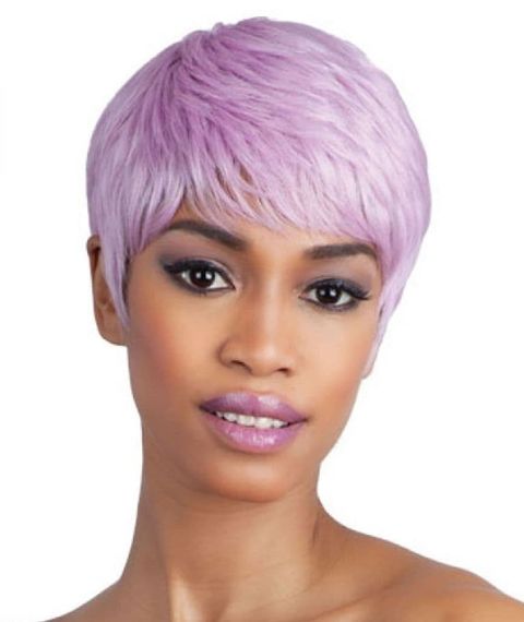 Purple pixie hairstyle in 2021