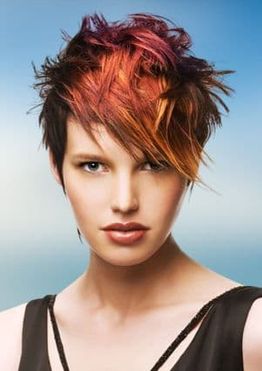 Messy short haircuts for women